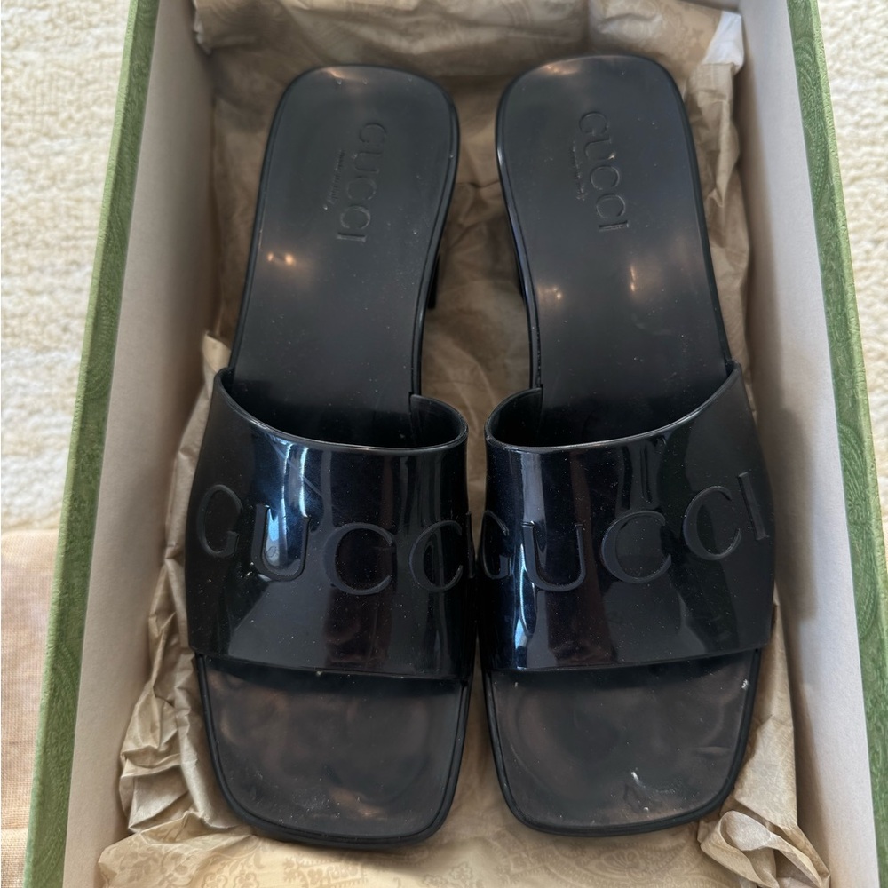 Gucci PVC Sandals Size 36